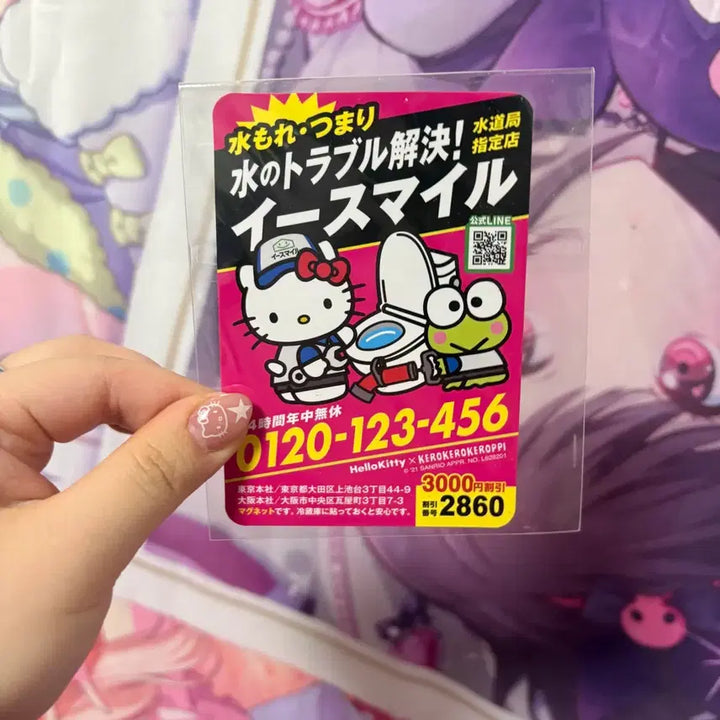 [BUNJANG] Vintage Hello Kitty & Keroppi Magnet Set / 일본 고전 빈티지 헬로키티 케로피 마그넷