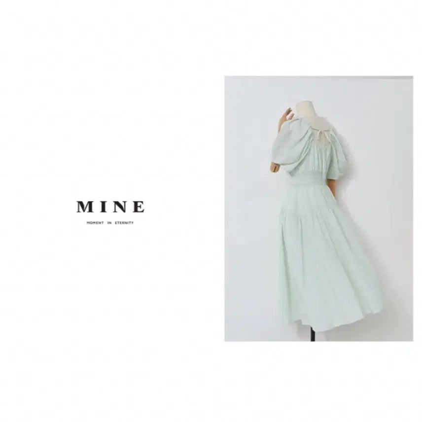 [BUNJANG] Hanseom Mine 23SS Smocking Dress / 한섬 마인 23ss 스모킹 원피스 44-55 (택달린새것)