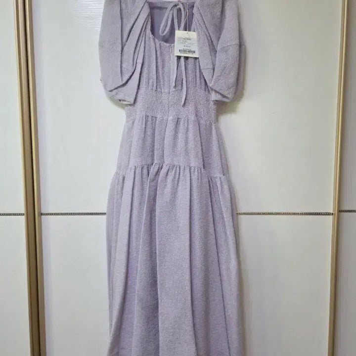 [BUNJANG] Hanseom Mine 23SS Smocking Dress / 한섬 마인 23ss 스모킹 원피스 44-55 (택달린새것)