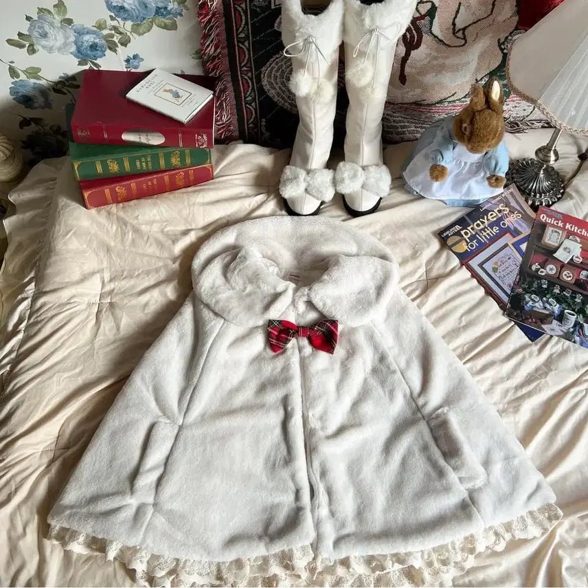 [BUNJANG] Yourlovable Merry Cape Coat Fur Version / 유어러버블 메리 케이프 코트 퍼 버전 yourlovable