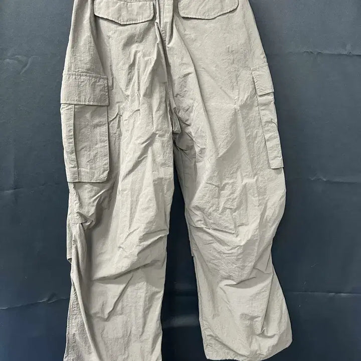 [BUNJANG] Not4nerd Khaki Nylon Cargo Pants / 낫포너드 카키 나일론 카고 팬츠