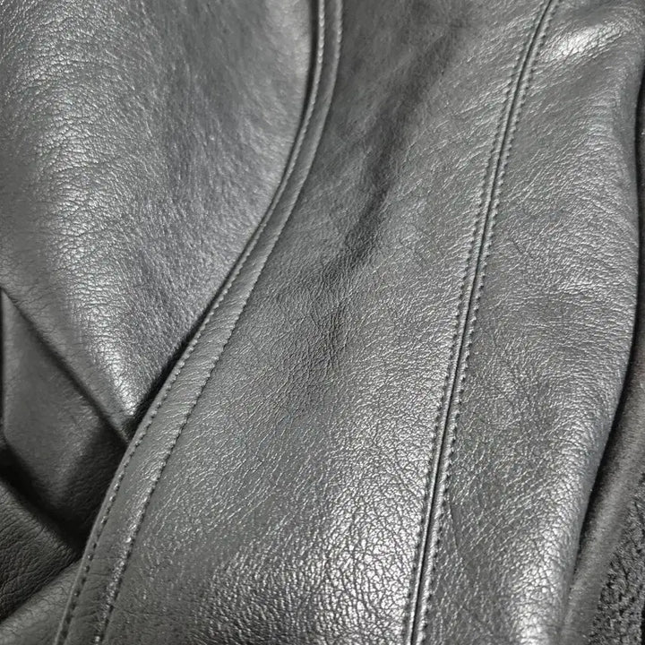 [BUNJANG] Ripple Leather Blouson Jacket / 리플 가죽블루종자켓