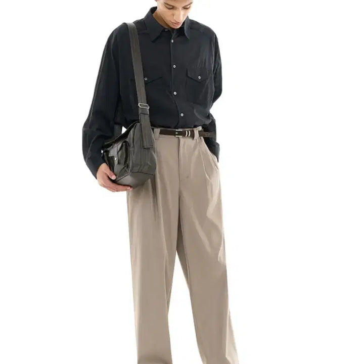 [BUNJANG] BeSlow Two Tuck Tapered Pants / 비슬로우 25SS 투턱 테이퍼드 팬츠