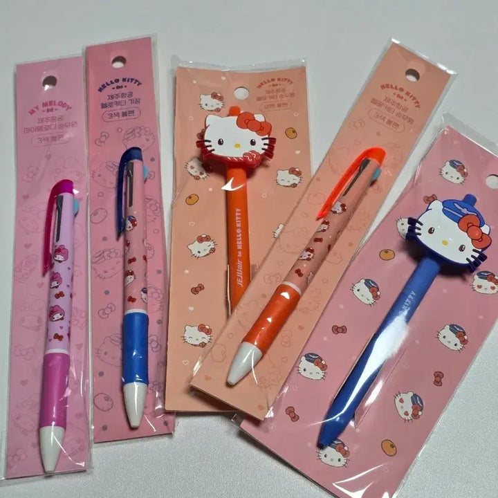 [BUNJANG] Sanrio Hello Kitty & My Melody Ballpoint Pens / 산리오 헬로키티,마이멜로디 볼펜