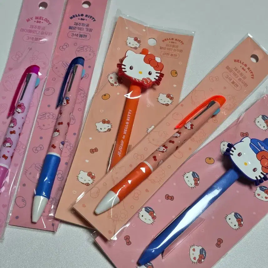 [BUNJANG] Sanrio Hello Kitty & My Melody Ballpoint Pens / 산리오 헬로키티,마이멜로디 볼펜