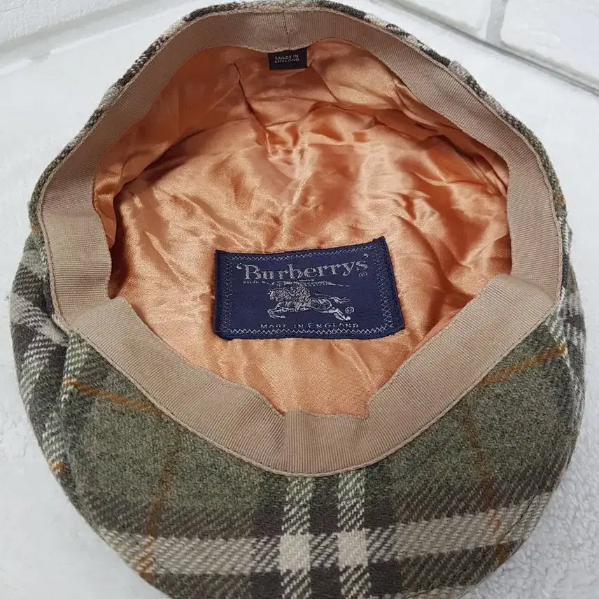 [BUNJANG] Burberry Vintage Check Wool Hunting Cap / [L/58/정품] 버버리 빈티지 체크 남성 울 헌팅캡