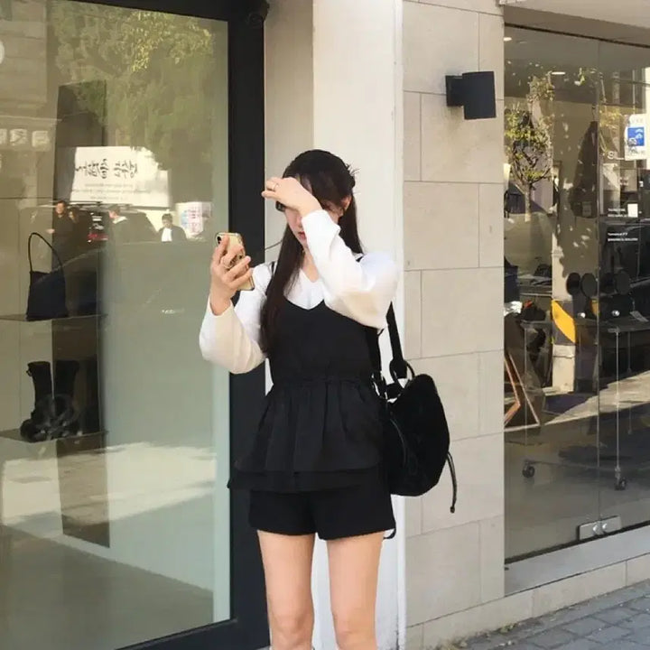 [BUNJANG] Shop Ref Linkle V-Bustier Dress / 새상품, 샵리프 링클 뷔스티에 원피스