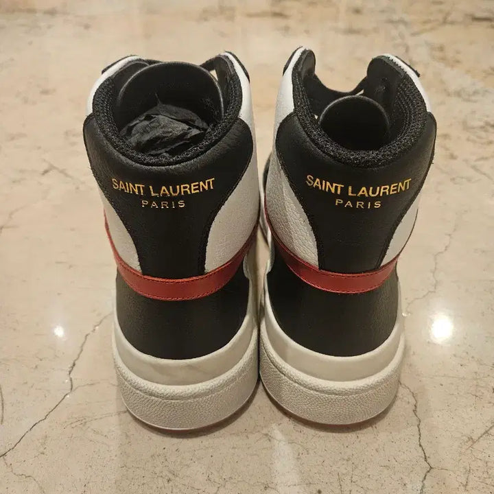 [BUNJANG] Saint Laurent SL24 High-Top Men's Sneakers / 생로랑 SL24 하이탑 남성 스니커즈 미착용 새상품사이즈 41.5