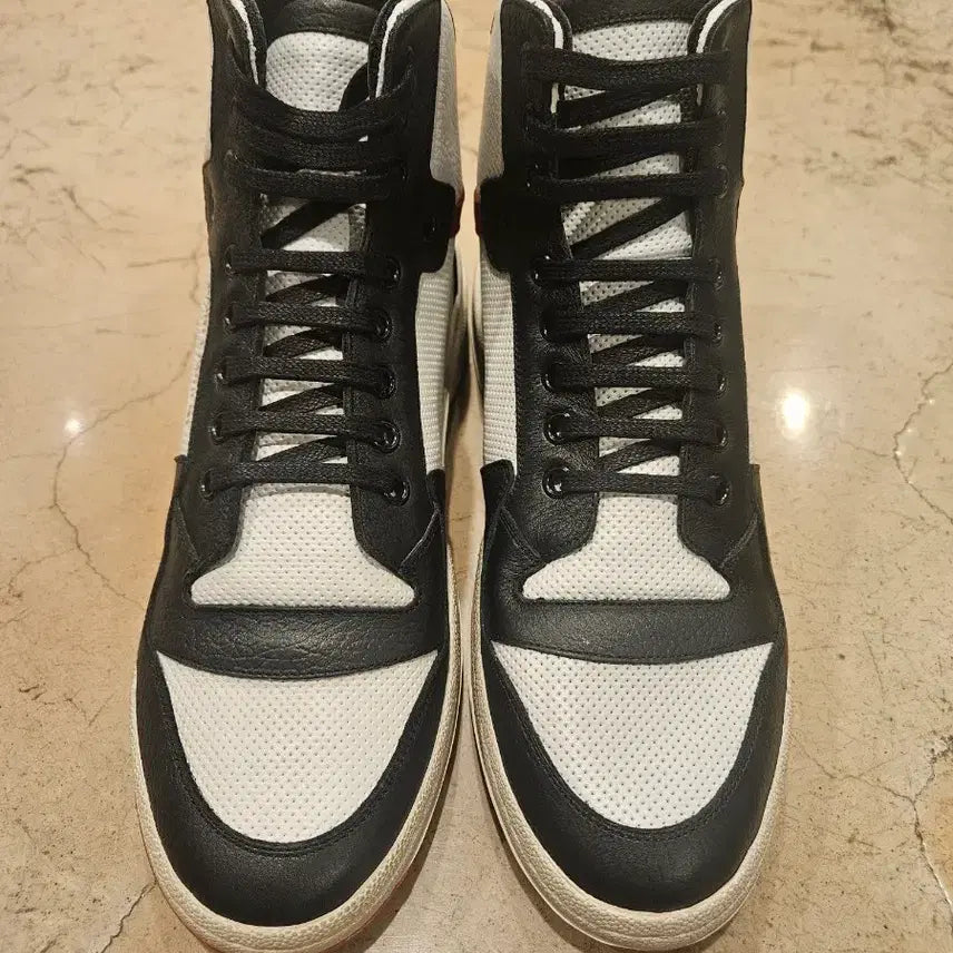 [BUNJANG] Saint Laurent SL24 High-Top Men's Sneakers / 생로랑 SL24 하이탑 남성 스니커즈 미착용 새상품사이즈 41.5