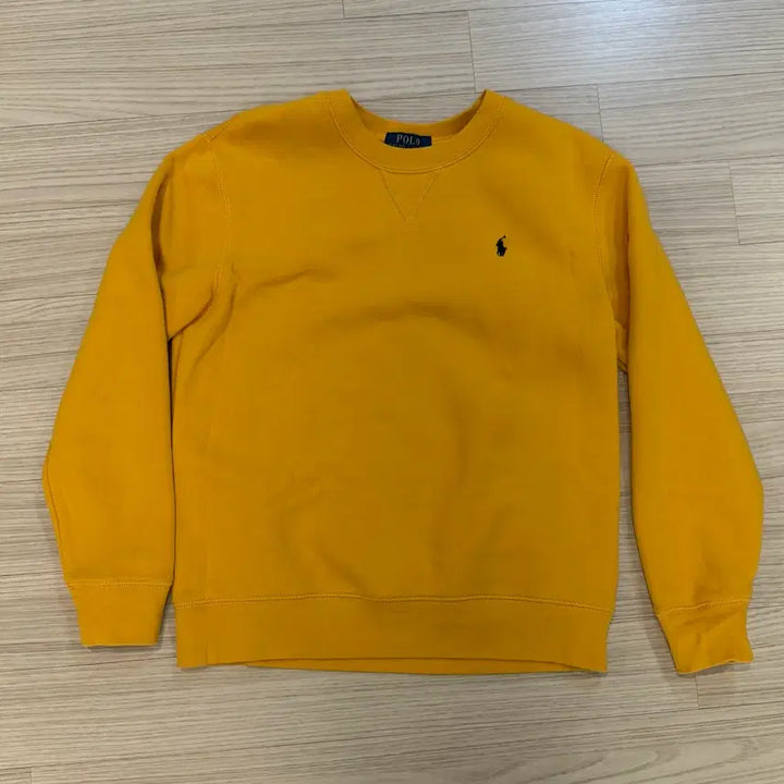 [BUNJANG] Polo Ralph Lauren Yellow Fleece Sweatshirt / 폴로 랄프로렌 노란색 기모 맨투맨 스웻셔츠