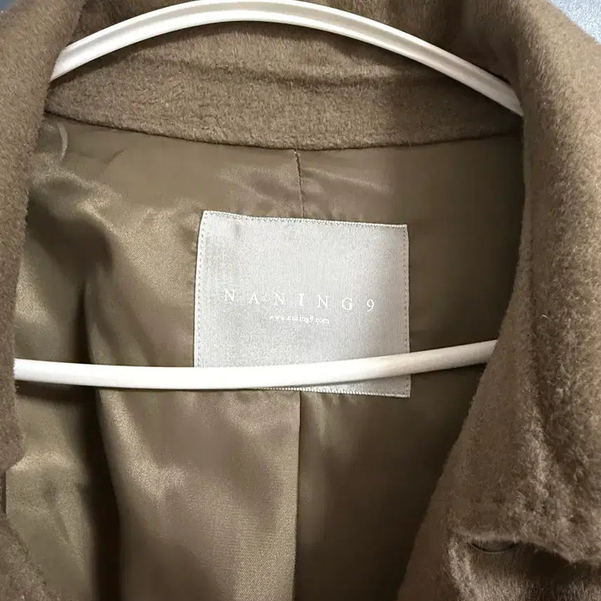 [BUNJANG] NINE ROOM Cashmere Belt Coat Beige / 나인룸 캐시미어 벨트 코트 베이지
