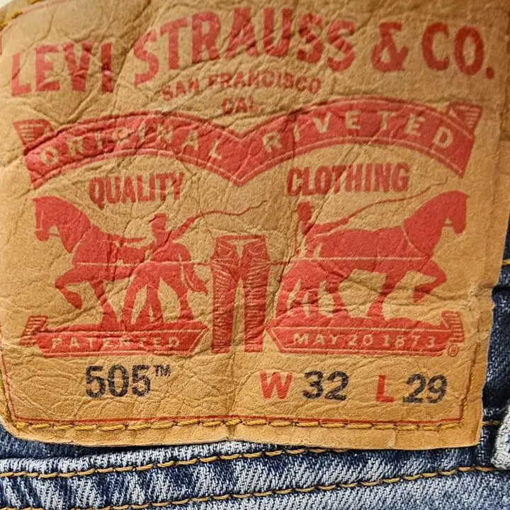 [BUNJANG] Levi's 505 Regular Denim Jeans / 리바이스 505 레귤러 데님 32x29