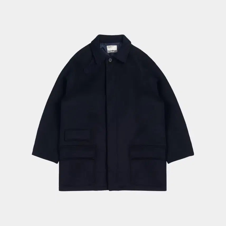 [BUNJANG] Havehad City Wool Half Coat - Navy A1 Size / 해브해드 City wool half coat