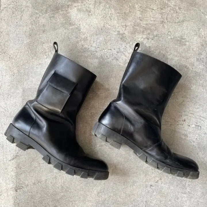 [BUNJANG] Balenciaga AW15 Leather Combat Boots / 발렌시아가 AW15 레더 컴뱃 부츠