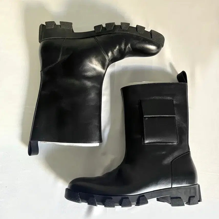 [BUNJANG] Balenciaga AW15 Leather Combat Boots / 발렌시아가 AW15 레더 컴뱃 부츠