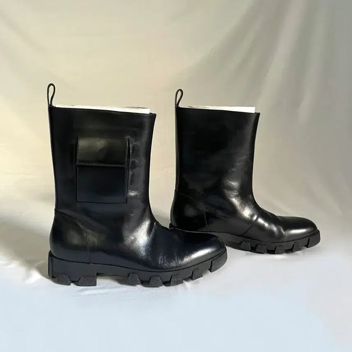 [BUNJANG] Balenciaga AW15 Leather Combat Boots / 발렌시아가 AW15 레더 컴뱃 부츠