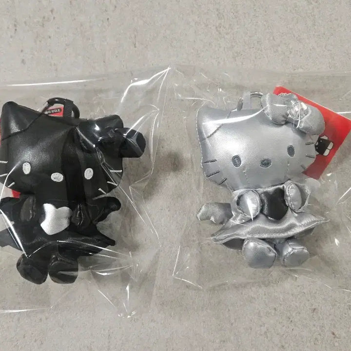 [BUNJANG] Kitty Angel Keyring / 가죽키티 천사키티인형키링 블랙엔젤 실버엔젤
