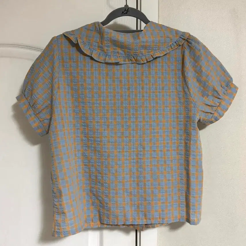 [BUNJANG] Women's Check Blouse / 여성 체크 블라우스 프리사이즈 가격내림