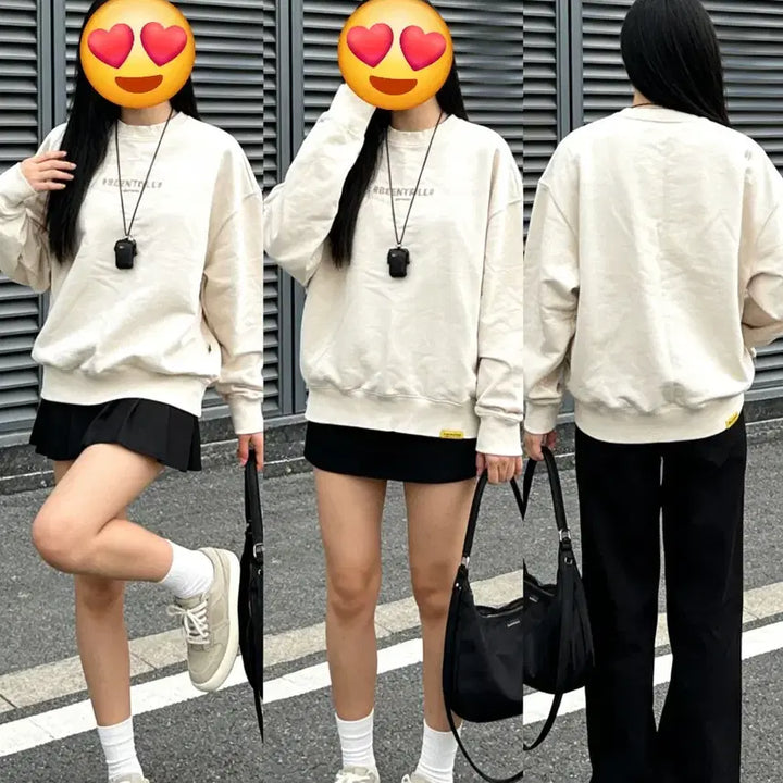 [BUNJANG] BEENTRILL Ivory Crewneck Sweatshirt / BEENTRILL