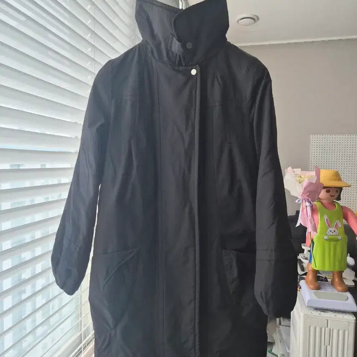 [BUNJANG] ABFG Black High Neck Duck Down Half Padding Jacket / 동영상있음) abfg 블랙 하이넥 덕다운100% 하프패딩 S, 55