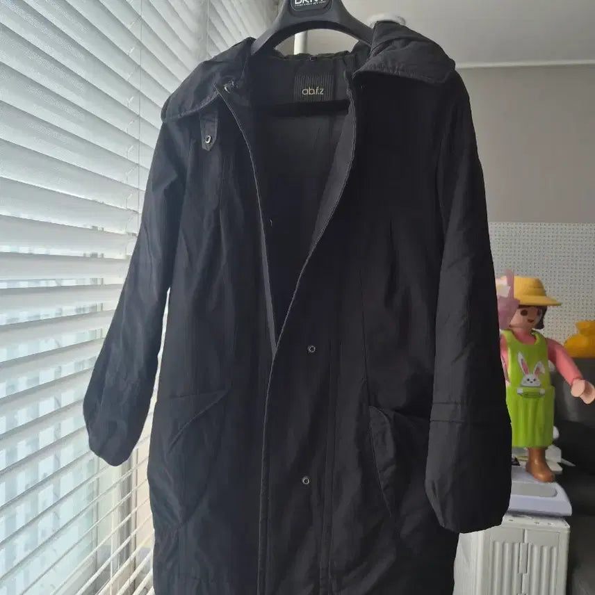 [BUNJANG] ABFG Black High Neck Duck Down Half Padding Jacket / 동영상있음) abfg 블랙 하이넥 덕다운100% 하프패딩 S, 55