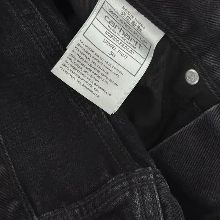 [BUNJANG] Carhartt WIP Newel Pants Black Stone Wash / 칼하트 wip newel pants 30 블랙 스톤워시 ㅍㅍ