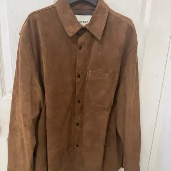 [BUNJANG] TONYWEEK 24FW Suede Shirt Brown L / 토니웩 24fw스웨이드 셔츠 브라운 L