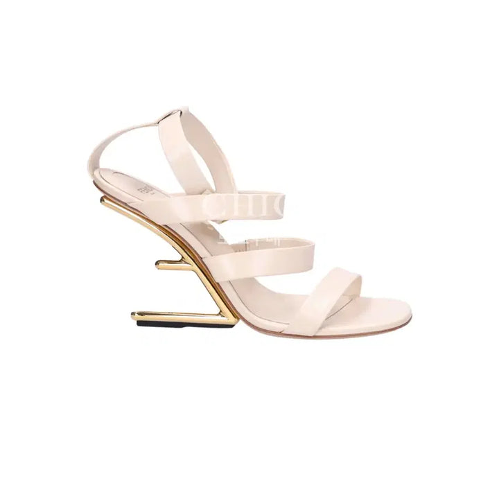 [BUNJANG] FENDI Sandals / 펜디 FENDI 샌들 아이보리 골드힐