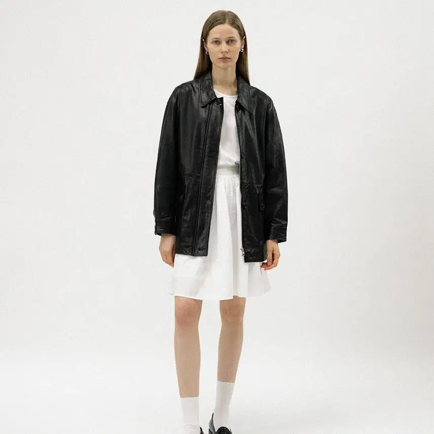 [BUNJANG] FORET 90s Tessa Leather Jacket / (3/13 이후 배송)포레토 90s tessa leather jacket