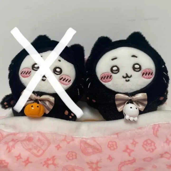 [BUNJANG] Chiiikawa Halloween Black Cat Doll / (새상품)먼작귀 치이카와 할로윈 검은 고양이 인형