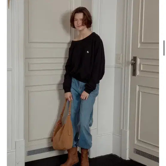 [BUNJANG] Anøetic Suede Hobo Bag Camel / 아노에틱 스웨이드 호보백 카멜