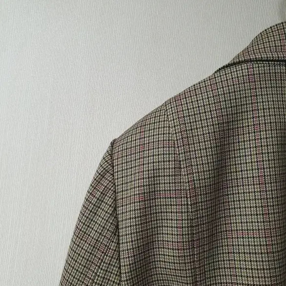 [BUNJANG] MojoSphin Checked Belted Jacket (Size 55) / 모조에스핀 체크 벨티드 자켓 55 사이즈 정품