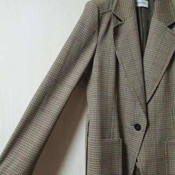 [BUNJANG] MojoSphin Checked Belted Jacket (Size 55) / 모조에스핀 체크 벨티드 자켓 55 사이즈 정품