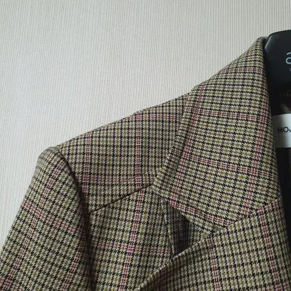 [BUNJANG] MojoSphin Checked Belted Jacket (Size 55) / 모조에스핀 체크 벨티드 자켓 55 사이즈 정품