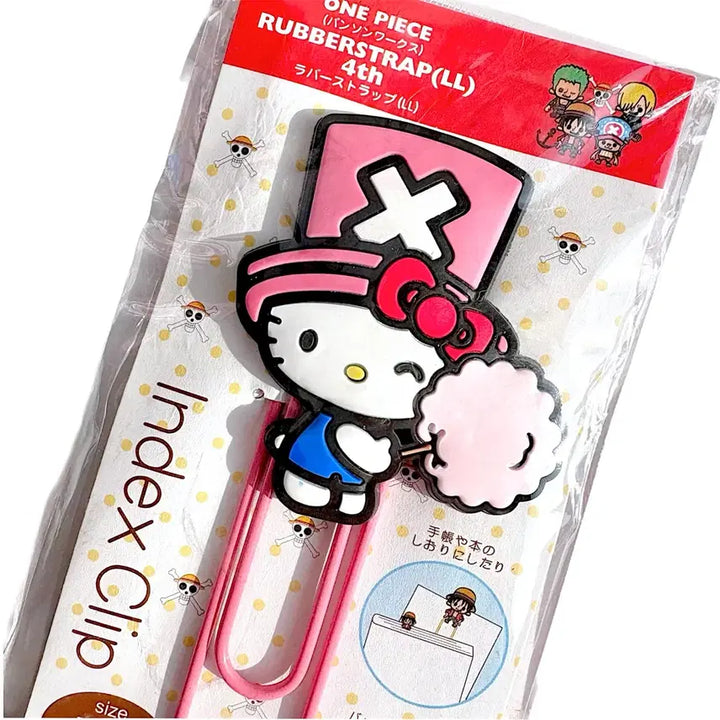 [BUNJANG] One Piece Hello Kitty Collaboration Big Clip / [고전문구] 원피스 X 헬로키티 콜라보 빅 클립 다꾸 집게