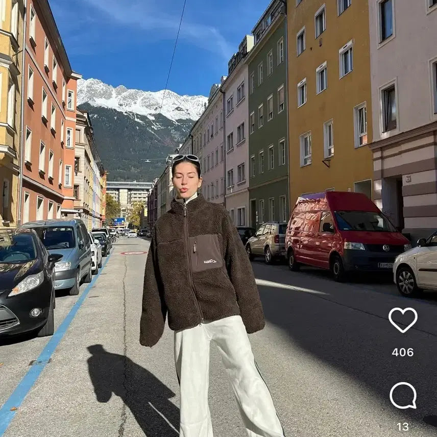 [BUNJANG] Mellow Clo Fleece Brown XL / mellow clo 멜로클로 플리스 브라운 XL