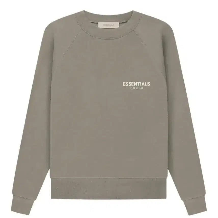 [BUNJANG] Essentials Crewneck Sweatshirt Desert Taupe / S ) 에센셜 크루넥 스웨트셔츠 데저트 토프 - 22SS