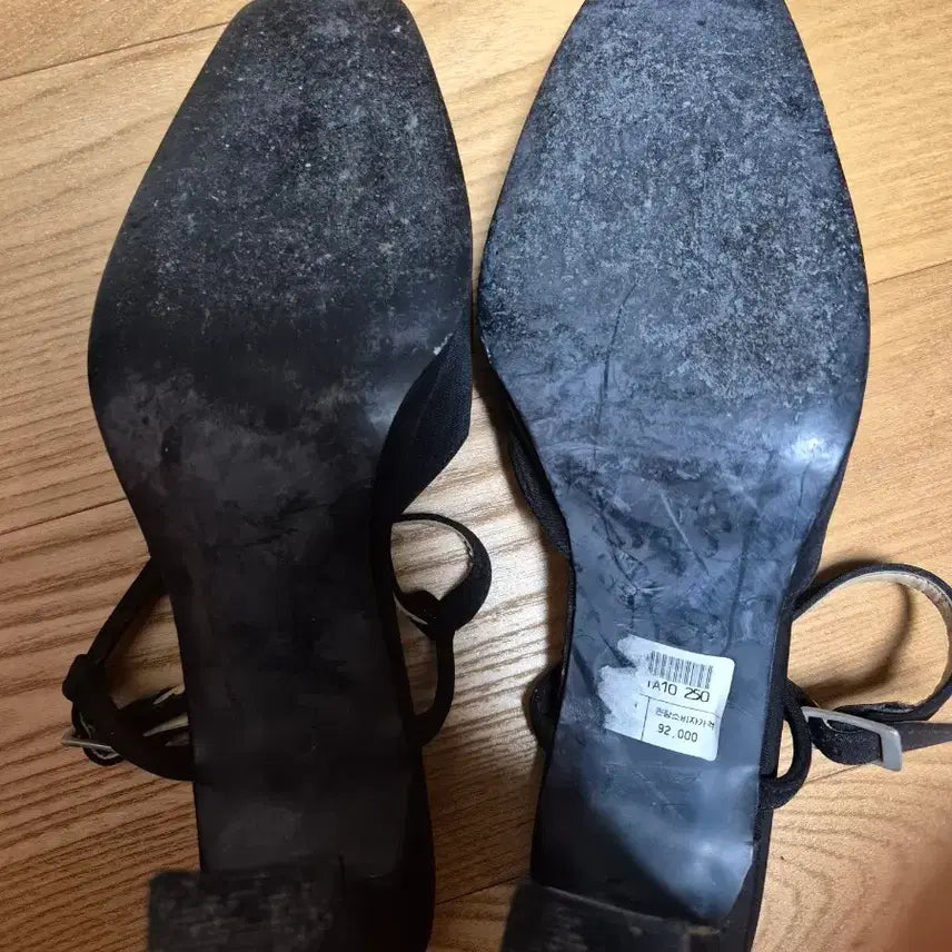 [BUNJANG] SODA A.LINE Black Sandal Heels 245 / 소다 A.LINE 블랙 샌들힐 245