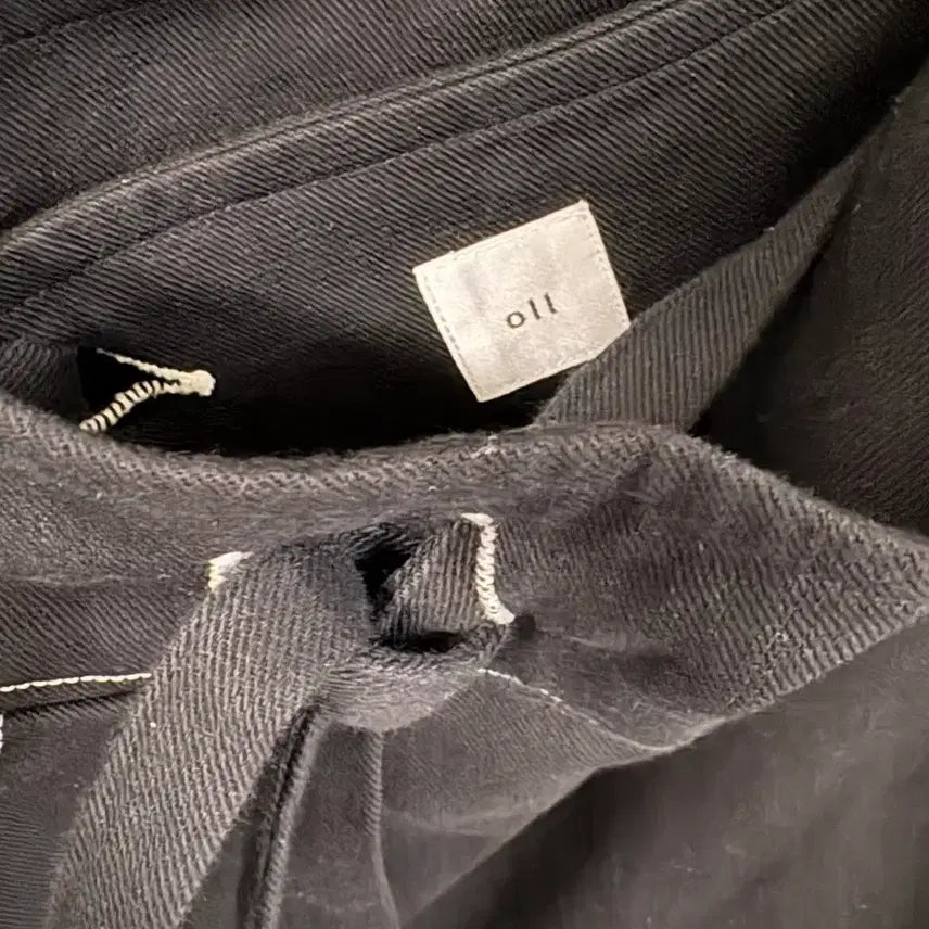 [SOLD OUT] 블랙 코튼 랩스커트 레이어드