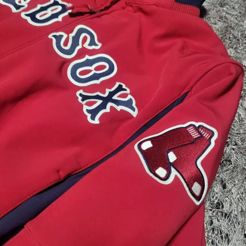 [BUNJANG] Majestic Boston Red Sox Fleece Baseball Jacket / 마제스틱 보스턴 레드삭스 기모 야구점퍼