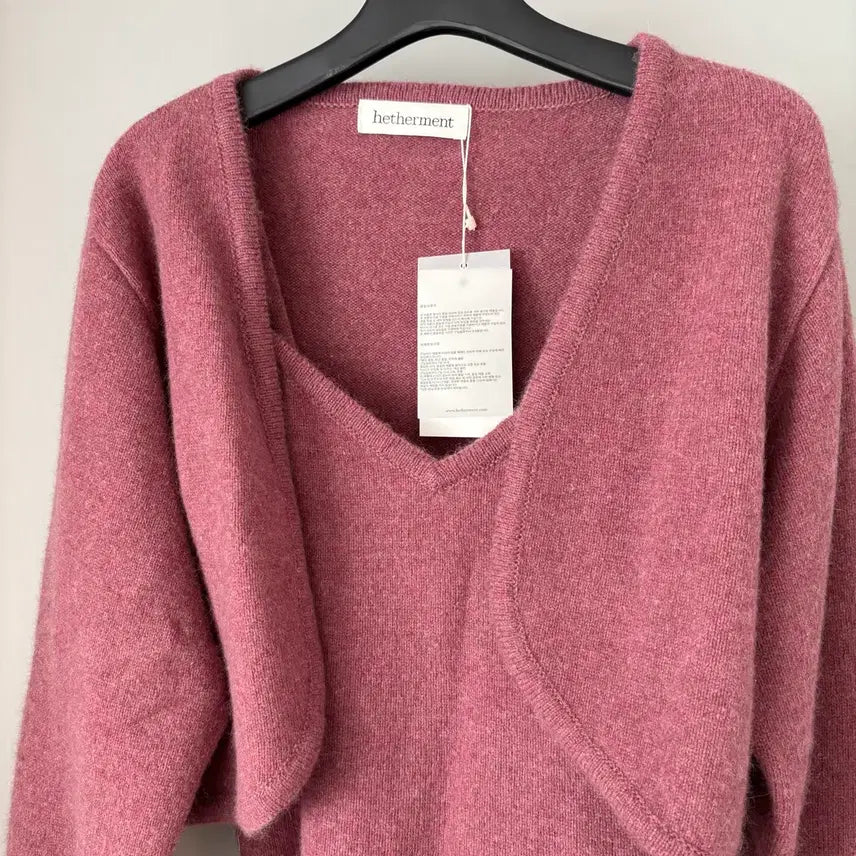 [BUNJANG] Headerment Knit Bolero Cardigan Set / 새제품 헤더먼트 니트 볼레로 가디건세트