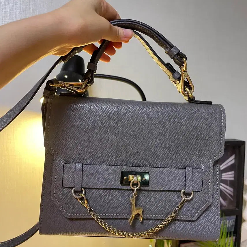 [BUNJANG] Black Martine Sitbon Gray Crossbody Bag / 블랙마틴싯봉 회색 크로스백 가방