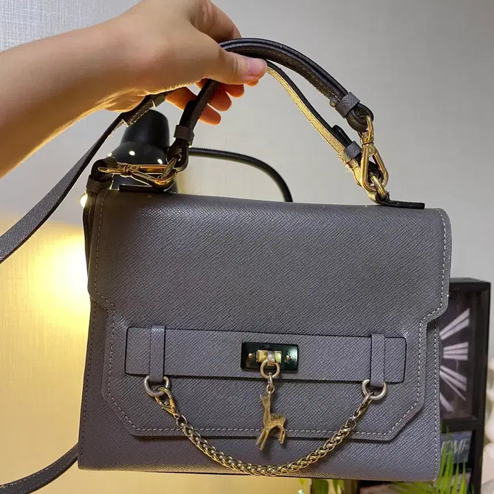 [BUNJANG] Black Martine Sitbon Gray Crossbody Bag / 블랙마틴싯봉 회색 크로스백 가방
