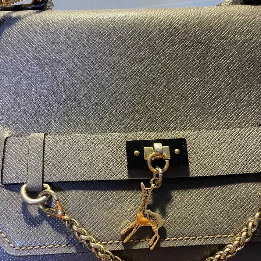 [BUNJANG] Black Martine Sitbon Gray Crossbody Bag / 블랙마틴싯봉 회색 크로스백 가방