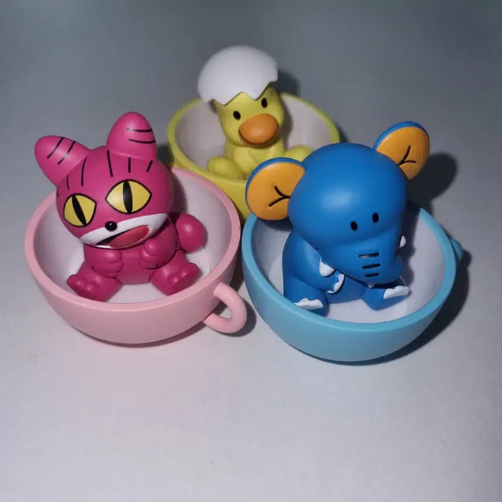 [BUNJANG] Tabe-ko Dobutsu Tea Party Gacha 3-Piece Bundle / 타베코도부츠 티파티 가챠 3종 일괄