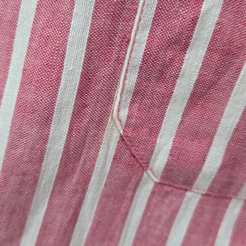 [BUNJANG] Givenchy Striped Linen Short Sleeve Shirt / 지방시 스트라이프 린넨 반팔셔츠 100