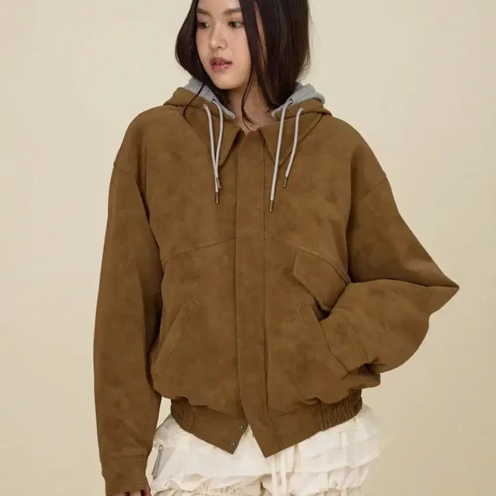 [BUNJANG] Glony Suede Jumper L Size / 글로니 스웨이드 점퍼 L사이즈