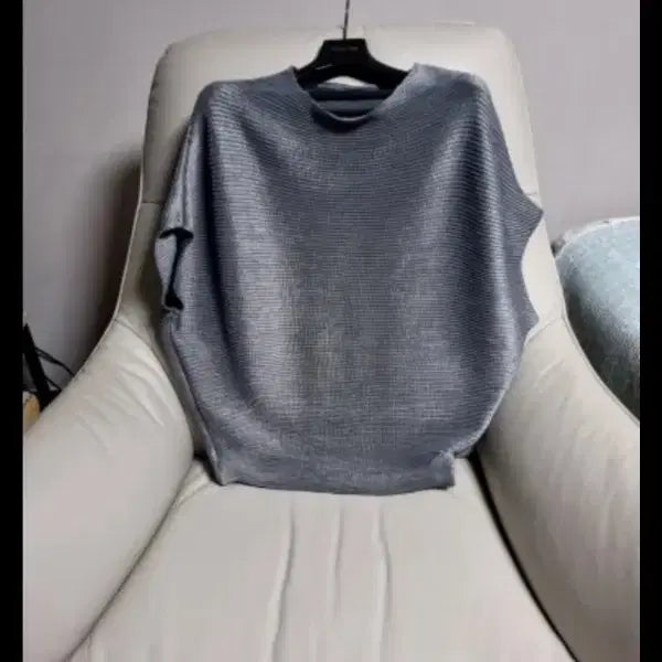 [BUNJANG] Speechio Pleats Gray T-shirt / 스피치오 플리츠  회색  새제품
