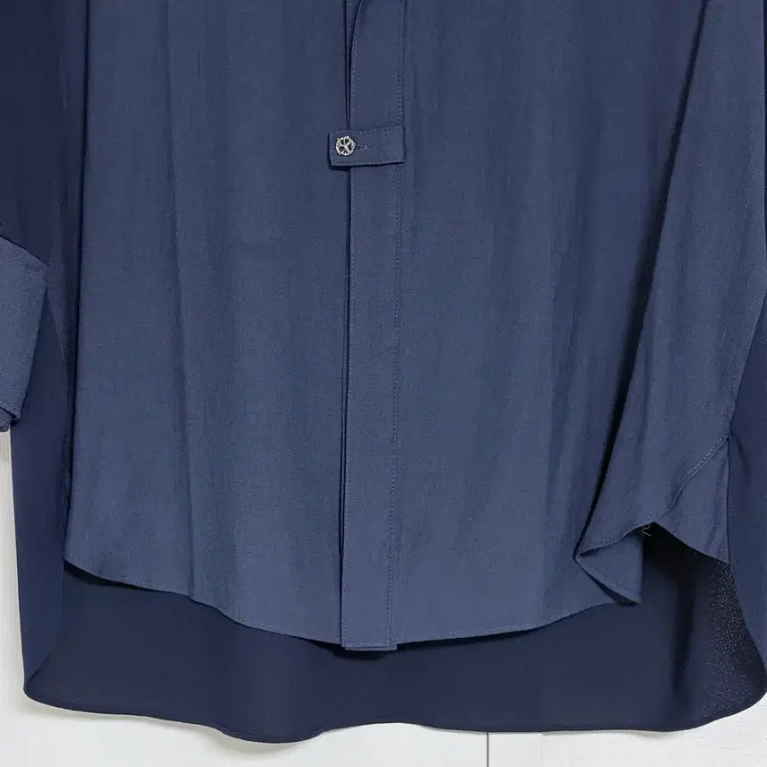 [BUNJANG] Carries Note Navy Blouse / 캐리스노트 Carries Note 남방 블라우스 네이비