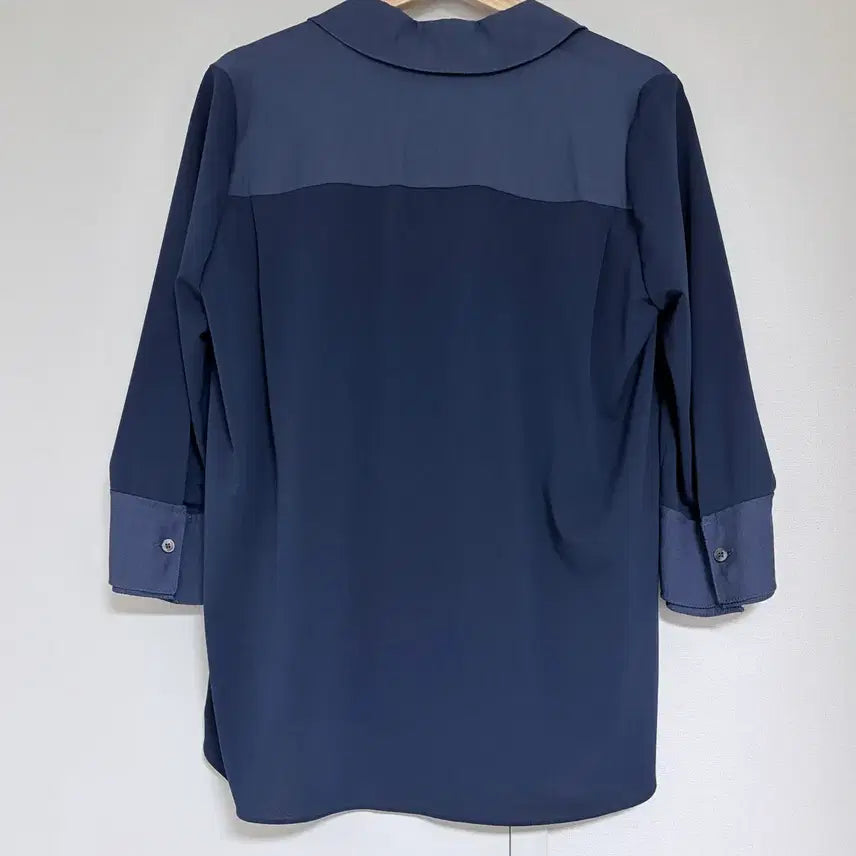 [BUNJANG] Carries Note Navy Blouse / 캐리스노트 Carries Note 남방 블라우스 네이비